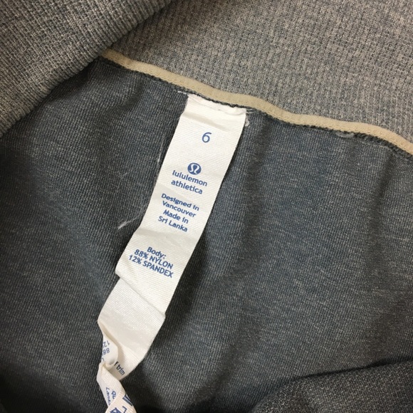 Lululemon Seamless, Capris Leggins, grey size 6 - Picture 10 of 11